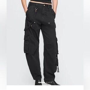 Gap x Cult Gaia black cargo pants